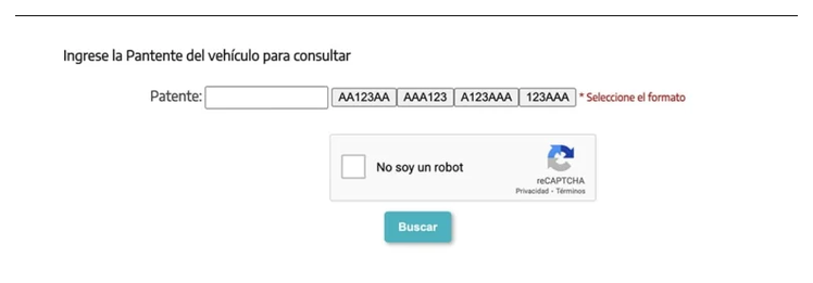 Paso 2 para consultar o cambiar el turno de la VTV en Florencio Varela